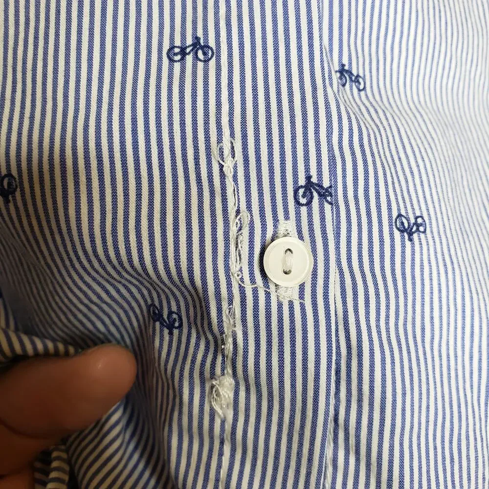 Zara Basic| Bicycle Pattern Button Down - Picture 12 of 14